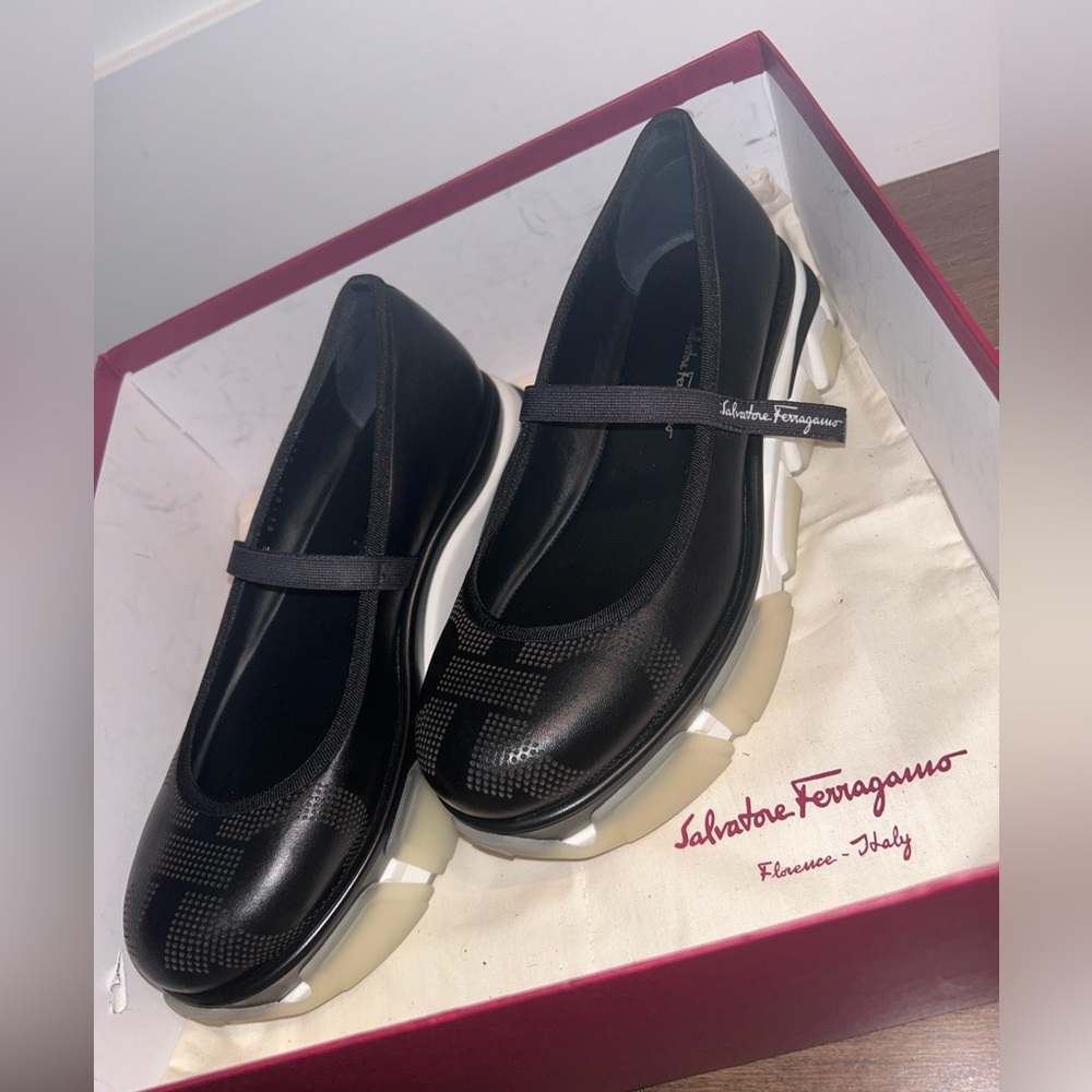 Salvatore ferragamo platform sneakers